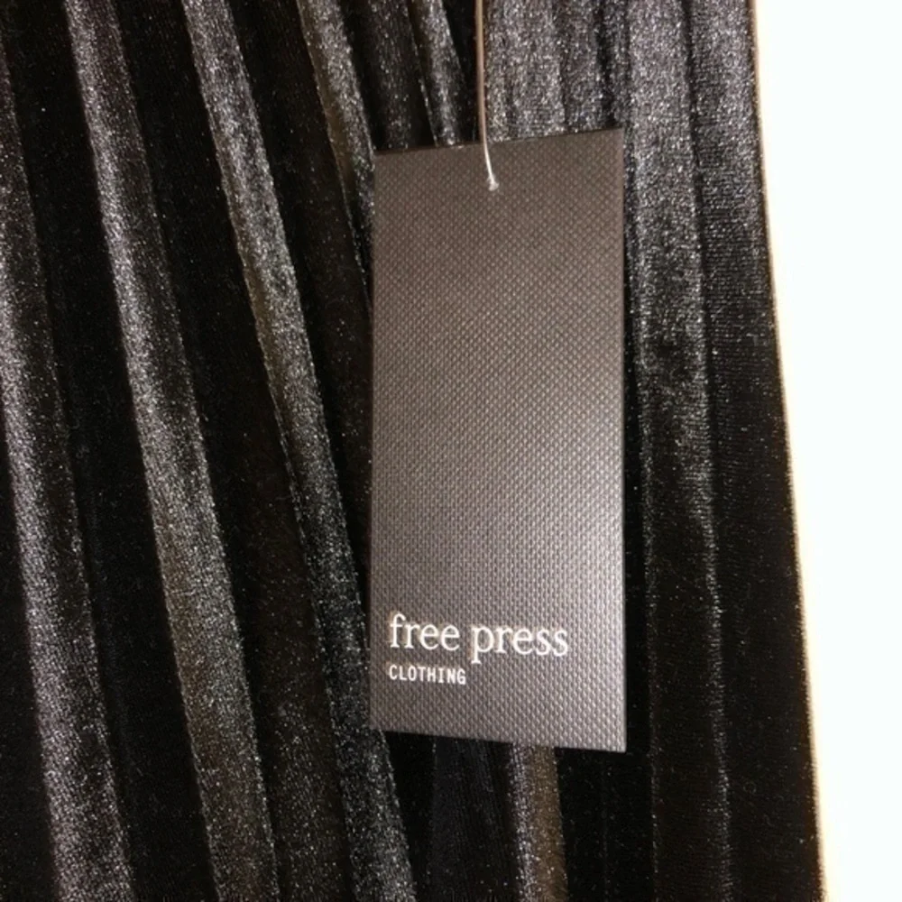 Brand New Free Press Black Velvet Skirt